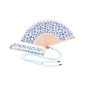 My Greek HandFan Blue Eyes