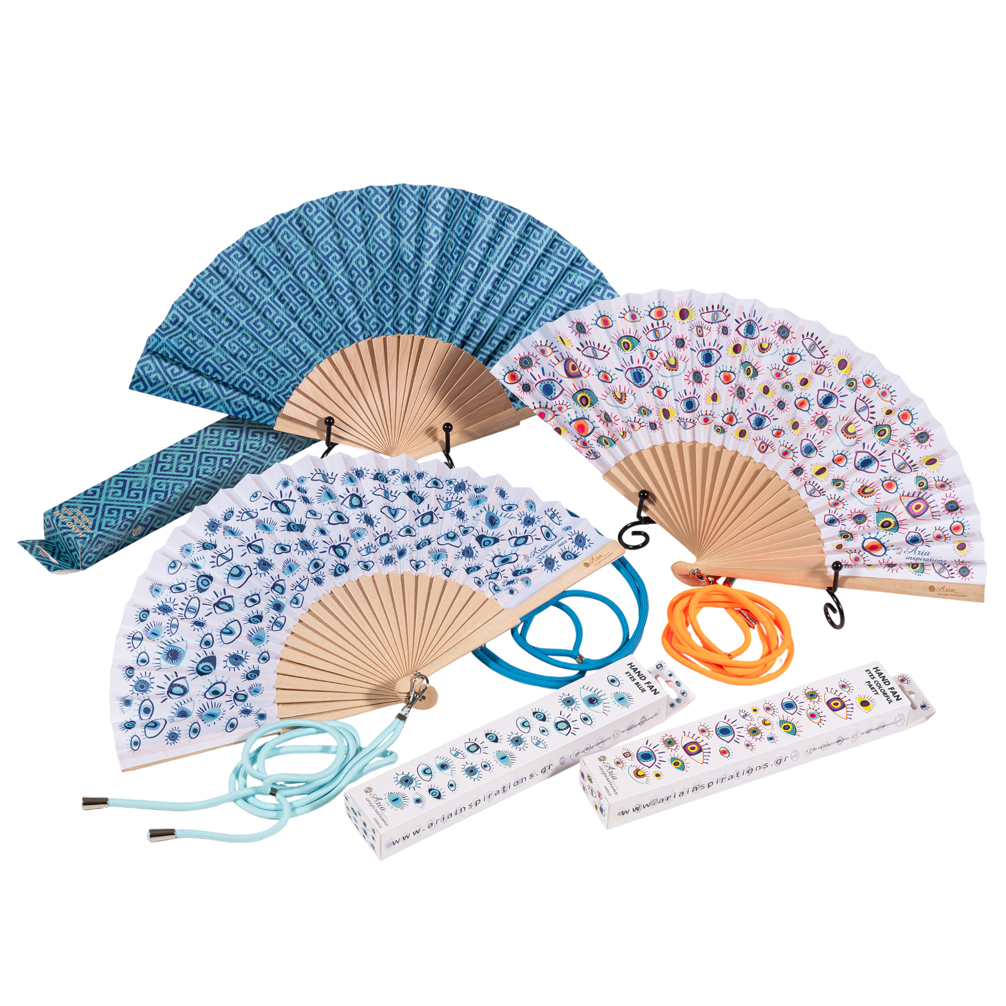 My Greek HandFan Color Eyes - Image 2