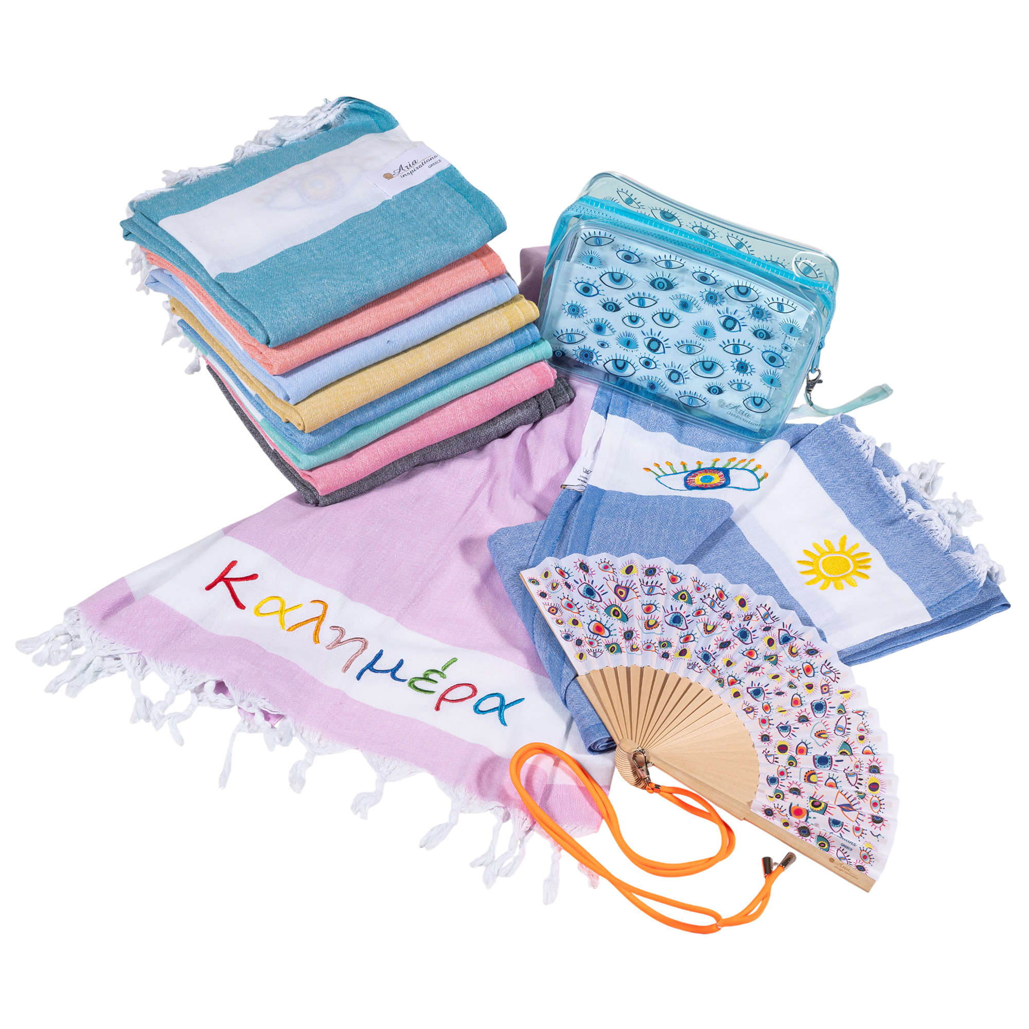 My Greek HandFan Color Eyes - Image 4